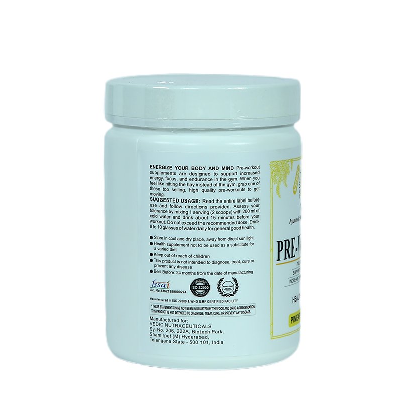 Pre workout 500 gm Pineapple flavour L